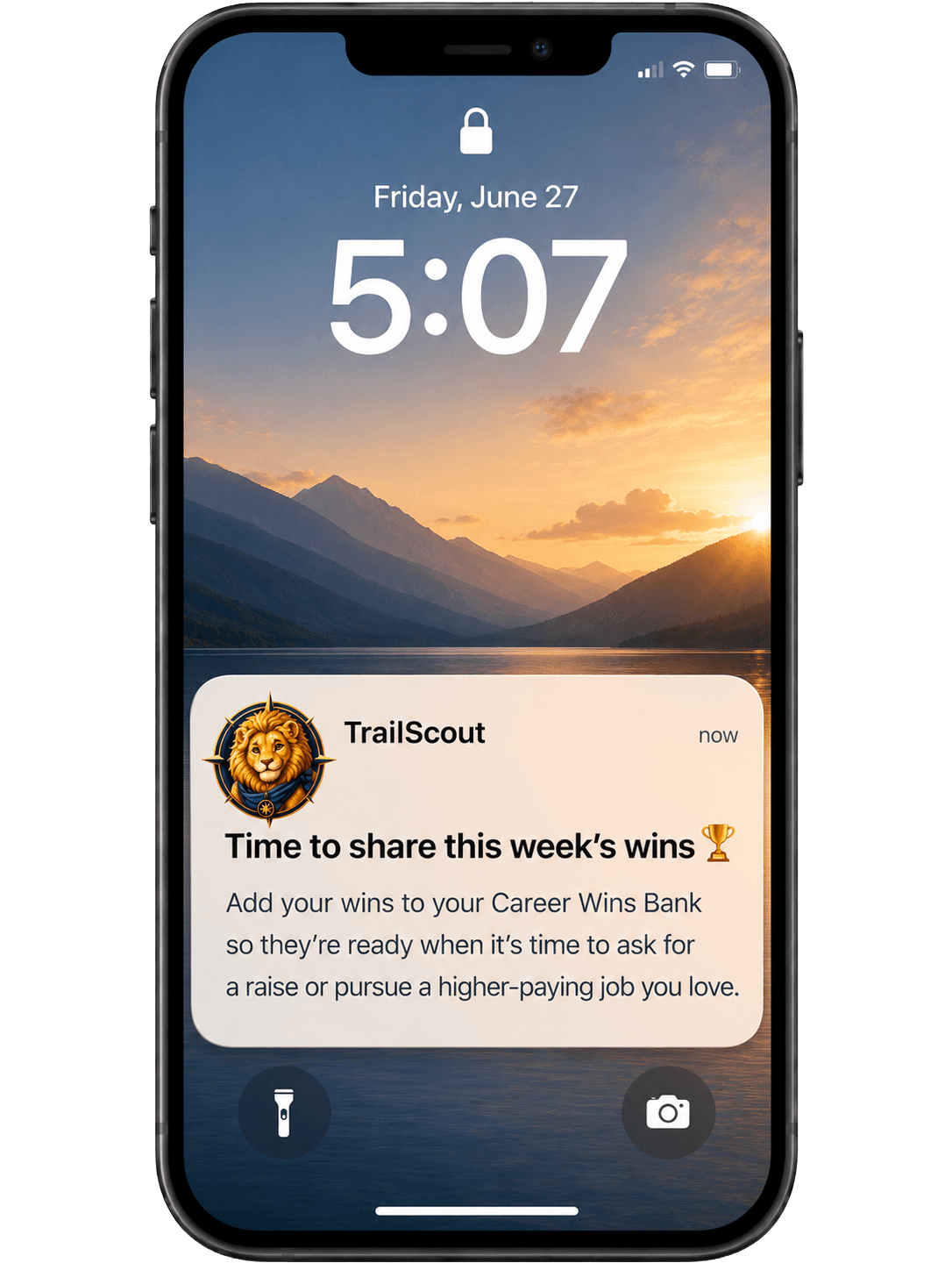 TrailScout weekly wins phone reminder planned for a future release